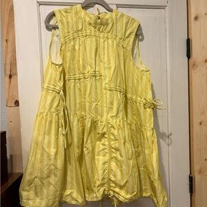 ASOS Yellow Striped Mini Dress